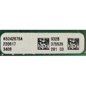 MAIN PARA SMART TV SONY 4K ULTRA HD RESOLUCION (3840 X 2160) / NUMERO DE PARTE A-5042-676-A / 100972432 / A5042676A 932 / 220617 / 375535 / PANEL YDCM075CCS11 / DISPLAY ST7461D02-J VER.2.5 / MODELO KD-75X85K / KD75X85K